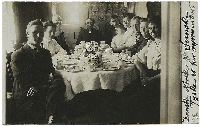 Afskedsselskab i Brantwood 1909. Afskedsselskab i Brantwood 1909.